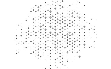 Light Silver, Gray vector template with sky stars.