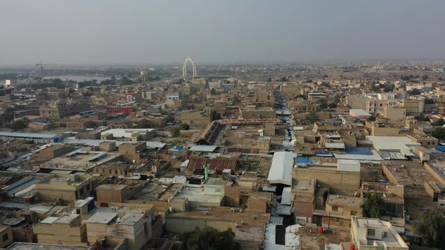 arial view of baghdad city