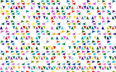 Light Multicolor, Rainbow vector texture in triangular style.
