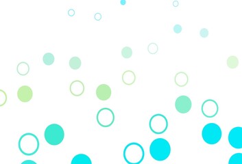 Light Blue, Yellow vector template with circles.