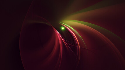 3D rendering abstract multicolor fractal light background
