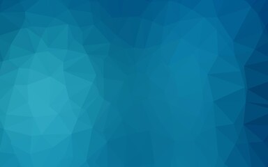 Obraz premium Dark BLUE vector shining triangular template.