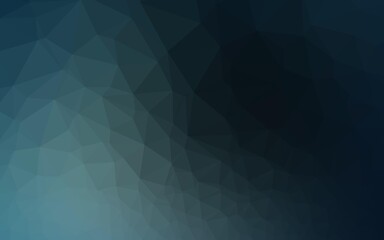 Obraz premium Dark BLUE vector low poly texture.