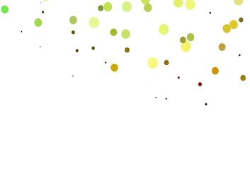 Light Green vector backdrop with dots.