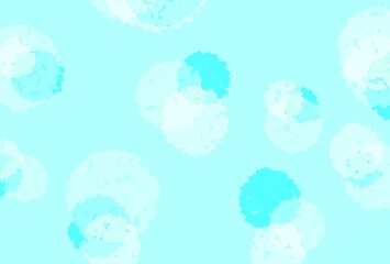 モコモコした水玉　背景　水色