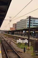 Naklejka premium train station 1
