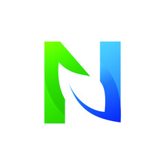 Letter Leaf Logo design