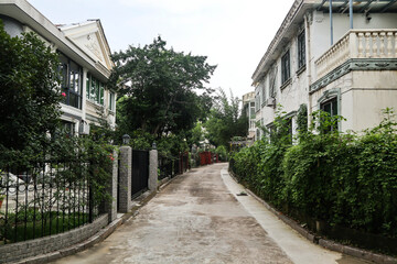 Fototapeta na wymiar Street in a residential community