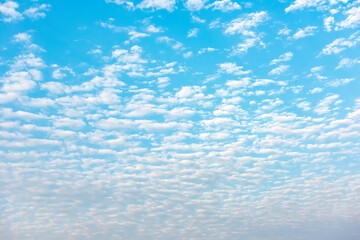 Fototapeta na wymiar Cirrus clouds on the blue sky