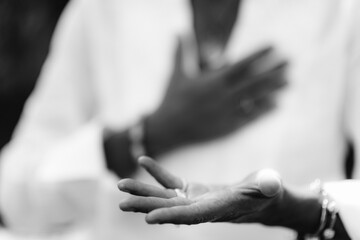 Gratefulness Meditation Hand Gesture