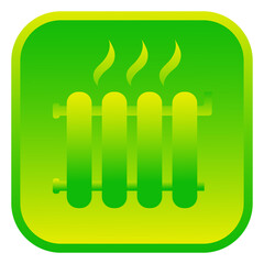 Radiator. Heater. Isolated web icon.