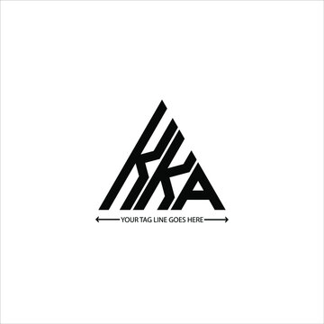 KKA letter logo creative design. KKA unique design
