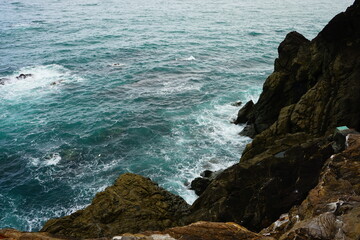 Coastal Cliff, Katsurahama Beach Kochi , Japan - 日本 高知県 桂浜の海 断崖