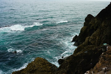 Coastal Cliff, Katsurahama Beach Kochi , Japan - 日本 高知県 桂浜の海 断崖