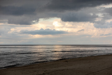 Naklejka na ściany i meble Baltic Sea on a cloudy day