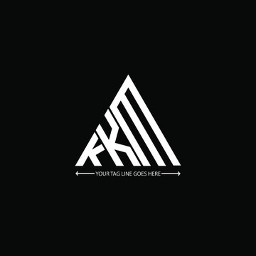 KKM letter logo creative design. KKM unique design

