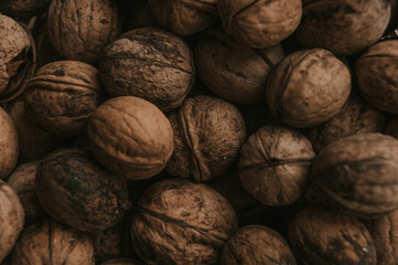 Close-up of walnuts.