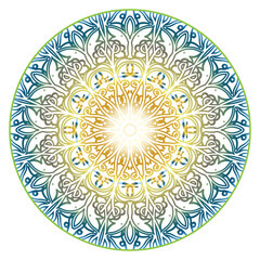 spiritual symbol round ornament