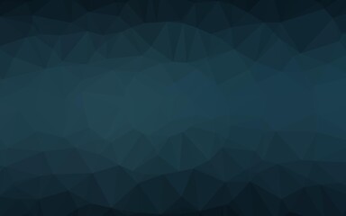 Dark BLUE vector polygon abstract backdrop.