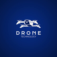 Drone Lens Photography Videography Logo, Mascot or T-Shirt Design Illustration