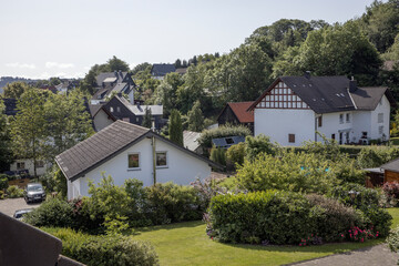 Fototapeta na wymiar Hesborn Sauerland Germany. Village.