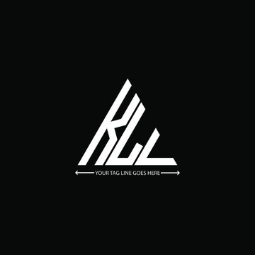 KLL letter logo creative design. KLL unique design