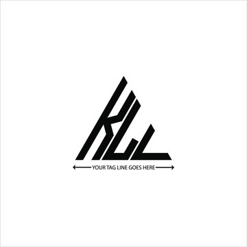 KLL letter logo creative design. KLL unique design