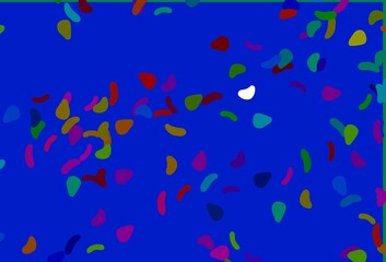 Obraz na płótnie Canvas Light Multicolor, Rainbow vector backdrop with abstract shapes.