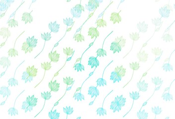 Light Green, Yellow vector sketch layout.