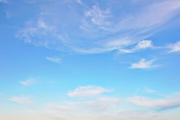 Naklejka premium blue sky clouds background abstract skyline landscape nature paradise air