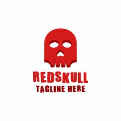 red skull illustrator vector design modern dan fun style for t shirt
