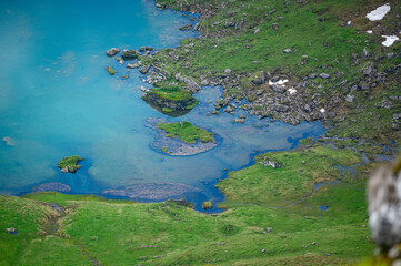 clear water of Blausee near Melchseefrutt