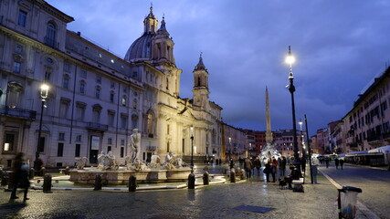 Fototapeta na wymiar piazza Navona in Rome, Italy