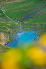 wonderful clear water of Blausee near Melchseefrutt