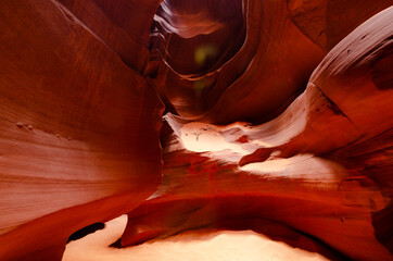 Antelope Canyon 2013 in Page Arizona. Orange light and shadows