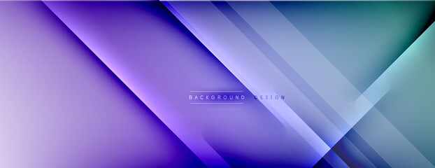 Fototapeta premium Abstract background. Shadow lines on bright shiny gradient background.