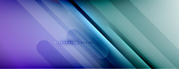 Abstract background. Shadow lines on bright shiny gradient background.