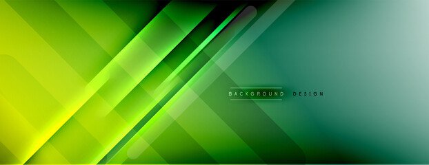 Abstract background - lines composition created with lights and shadows. Technology or business digital template. Trendy simple fluid color gradient abstract background with dynamic