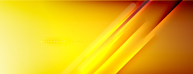 Abstract background - lines composition created with lights and shadows. Technology or business digital template. Trendy simple fluid color gradient abstract background with dynamic