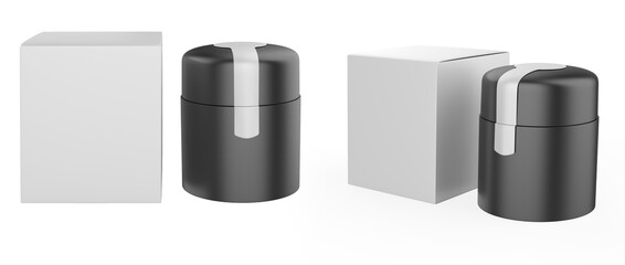 Elegant cosmetic or skin care on white background. cosmetic  mock up. Beautiful cosmetic template for ads. Makeup products brand. 3d illustration