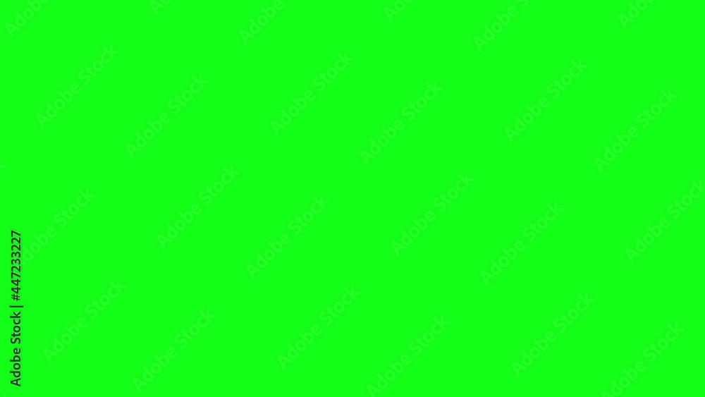 Sticker green screen transition for background and work