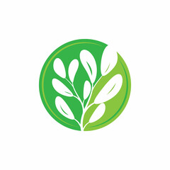 Leaf icon Vector Illustration design Logo template
