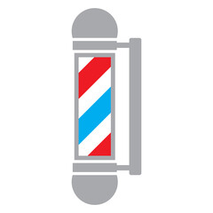 barber shop pole sign icon vector