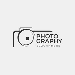 vector illustration of creative photography media logo perfect for photographer and media company