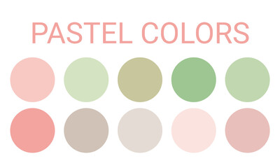 pastel colors