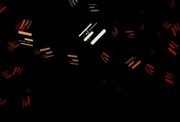 Dark red, yellow vector template with repeated sticks.