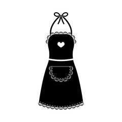 Black women's apron