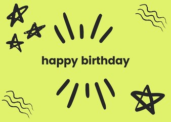 Obraz premium happy birthday