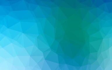Fototapeta premium Light Blue, Green vector abstract polygonal cover.