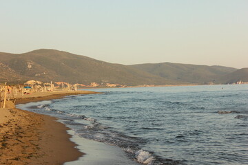 beach at sunset, Argentario, Tuscany